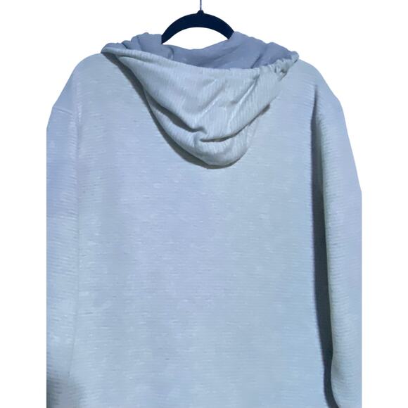 Jachs New York Tribeca Hoodie Sweatshirt Men's Size XL Grey White Stripes - Picture 2 of 8